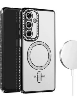 Θήκη Κινητού Avizar Diamond Around Strass για SAMSUNG GALAXY A57 ΜΑΥΡΟ