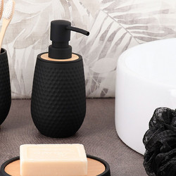 Dispenser Μπάνιου 280ml (Φ8x17) T-D Honeycomb Black 62196103