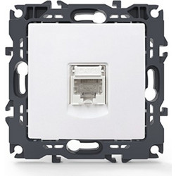 PRIME ΠΡΙΖΑ ΤΗΛΕΦΩΝΟΥ ΛΕΥΚΗ ΜΕ ΒΥΣΜΑ 1XRJ11 CAT3 IP20 / 1000113001