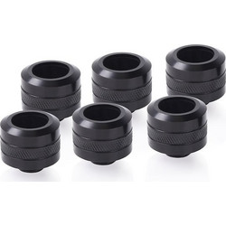 Alphacool Icicle PRO 16mm HardTube fitting G1/4 Fittings Μαύρο