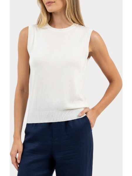 KNIT TOP CACHCE CACHE ONE SIZE ECRU CACHE CACHE