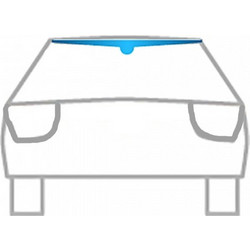 ΑΝΕΜΟΘΡΑΥΣΤΗΣ ΠΙΣΩ ΠΑΡΜΠΡΙΖ ΓΙΑ FIAT PANDA 5D 09/2003+