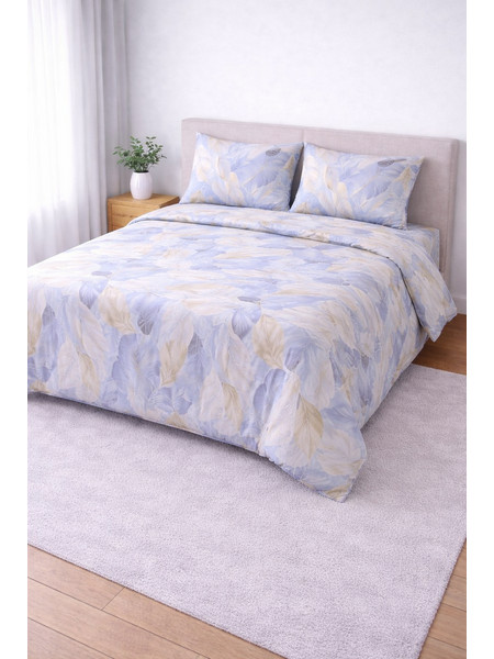 Σετ Κουβερλί Υπέρδιπλο 220x240 Cosmin SoftWave Flowers Blue
