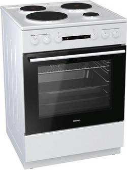 Korting KE 6141 WPM Κουζίνα Ηλεκτρική 67lt με Εμαγιέ Εστίες 60cm