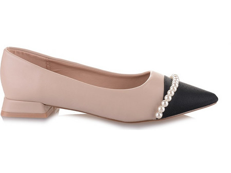 Famous Shoes Y2043 Γυναικείες Μπαλαρίνες Beige