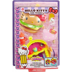 Mattel Hello Kitty And Friends Minis Hamburger Diner Σετ Με Σημειωματάριο (GVB27)