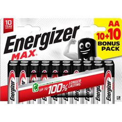 Energizer Max AA 20τμχ