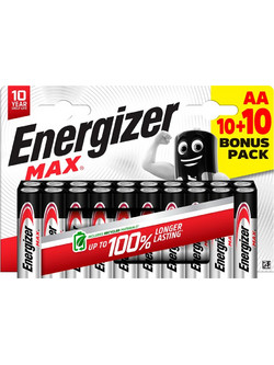Energizer Max AA 20τμχ
