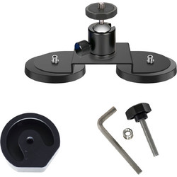 Βάση στήριξης - Starlink Mini Dual Magnetic Mount base for cars, sunroofs and smooth surfaces, portable mounting solution Sturdy Metal with Strong Magnets and 360 Rotation Ball Head Black (Κωδ.1-PER01