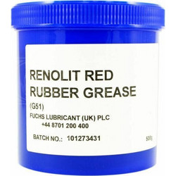 Γράσσο Nlgi 2/3 Φυτικός Ελαστομερών Renolit Red Rubber 500G Fuchs