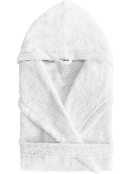 Μπουρνούζι Unisex Sorema New Plus Hooded (Με κουκούλα) - Λευκό