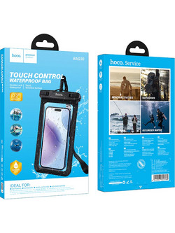 Θήκη Αδιάβροχη Double Lock Hoco. BAG30 IP68 για Συσκευές εως 7.2" Διαστάσεις 21.8cm x 11.5cm