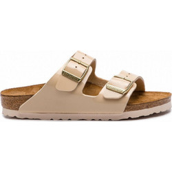 Birkenstock Arizona Δερμάτινα Γυναικεία Σανδάλια Ανατομικά Μπεζ 1013070