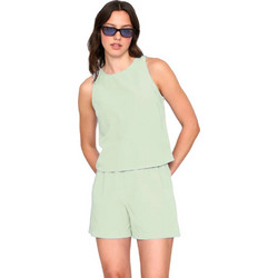24colours Cotton Shorts Γυναικείο Σορτς Mint
