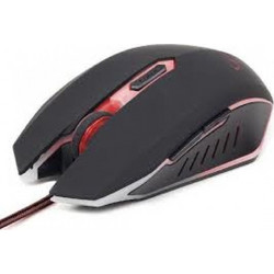 Gembird MUSG-001 Ενσύρματο Gaming Ποντίκι RGB 2400 DPI Black Red