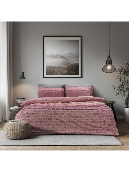 Lino Nuvet Σετ Μαξιλαροθήκες Dusty Pink 52x75cm 1800002172 ref10303144