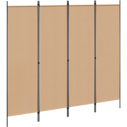4-Πίνακας Διαχωριστικός Μπεζ 200 x 180 cm Ύφασμα 42039194