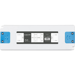 GLOBOSTAR(R) PLUX GLB-107-0011 Τροφοδοτικό/Μετασχηματιστής Class II SELV 60W 5A AC 220-240V σε DC 12V IP20 - Λευκό Ματ - Μ18.5 x Π6.4 x Υ2.2cm