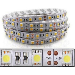 ΒΥΘΙΖΟΜΕΝΗ ΤΑΙΝIA LED 12V DC 14.4W/m 60 LED/m 5050 ΨΥΧΡΟ IP68 ΣΤΕΓΑΝΗ-(Τιμή μέτρου)