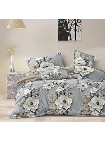 Σετ Σεντόνια 4 Τμχ Υπέρδιπλα Με Σχέδιο 220Χ240 Με Κατωσέντονο Με Λάστιχο 180Χ200+25cm BES-GD080