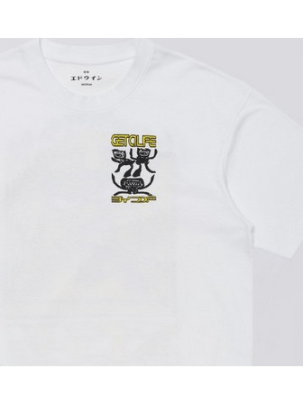 EDWIN Get A Life T-Shirt - White