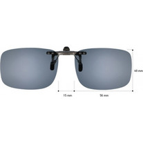 CENTROSTYLE Πρόσθετο Ηλίου C12726 Grey 56 MINIMAL FLIP-UP για όλους τους σκελετούς - Polarized