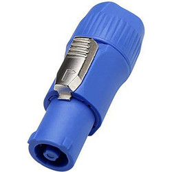 GLOBOSTAR(R) POWERCON 51190 Βύσμα Τροφοδοσίας Powercon/Speakon Αρσενικό 3 Pin AC/DC 250V 20A max - Μπλε - Μ6.9 x Π2.7 x Υ2.7cm