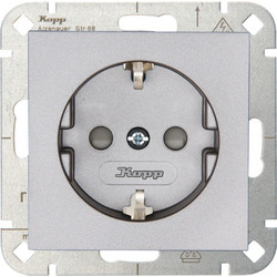 Πρίζα Ρεύματος Μονή HK07 940047001 16A 250V Steel Kopp