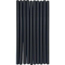 Minikoioi Καλαμάκια Σιλικόνης Black 10τμχ
