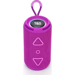T&G TG-656 Ηχείο Bluetooth 8W με Ραδιόφωνο Φούξια