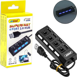 Andowl Q-H4 USB Hub 3.0 USB-A με 4 Θύρες USB-A