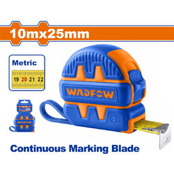 Wadfow WMT1251 Μετροταινία με Αυτόματη Επαναφορά 10m X 25mm Μετρικό