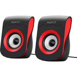 Havit SK599 Ηχεία Υπολογιστή 2.0 3W Black Red