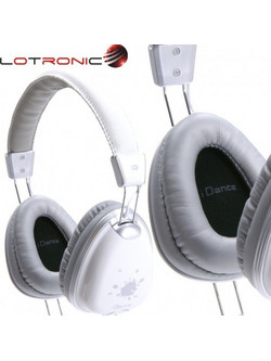 Lotronic FUNKY-500 Ενσύρματα Ακουστικά Over Ear Λευκά