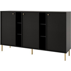 Μπουφές Siera 3F Shelf-Μαύρο