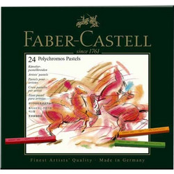 Ξηρά παστέλ ζωγραφικής 24 παστέλ χρωμάτων FABER CASTELL POLYCHROMOS PASTEL 128524