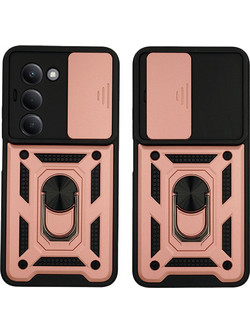 Sonique Ring Armor CamPro Θήκη Ροζ Χρυσό (Xiaomi Redmi 15 4G / Redmi 15 5G)