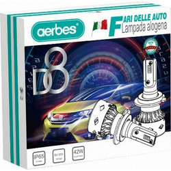Λάμπες LED H7 αυτοκινήτου aerbes D8 42W 6000K 4800Lm (2x)