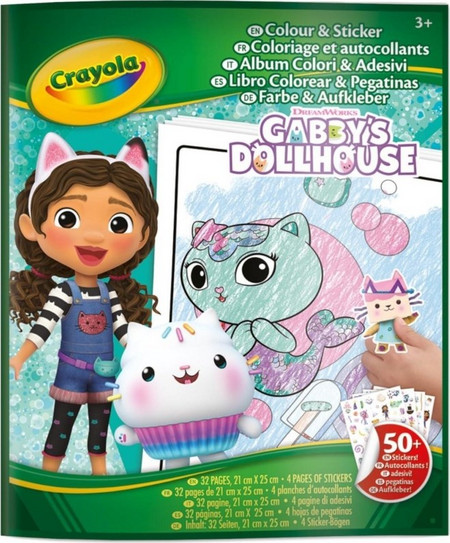 Crayola Βιβλίο Ζωγραφικής & Αυτοκόλλητα Gabby's Dollhouse (04-7025)