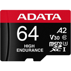 Adata High Endurance microSDXC 64GB Class 10 U3 V30 UHS-I A2