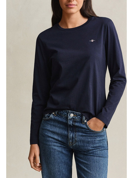 GANT ΜΠΛΟΥΖΑ ΜΜ REG SHIELD LS T-SHIRT 3GW4200748-433 DarkBlue