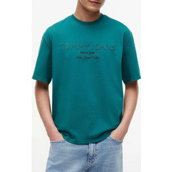 TOMMY JEANS TJM 90S NEW CLASSICS SS TEE DM0DM22545-L8J Petrol