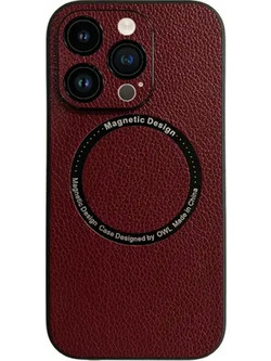 Vivid Magsafe Leather Θήκη iPhone 14 Pro Purple CS-Mgs ELG-2403007