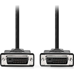 NEDIS CCGL32001BK20 Καλώδιο DVI-D 24+1-Pin αρσ. - DVI-D 24+1-Pin αρσ, 2.00m σε μαύρο χρώμα. - NEDIS