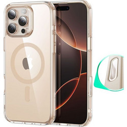 ESR Classic Hybrid Camera Control Button MagSafe Clear Desert Gold (iPhone 16 Pro)