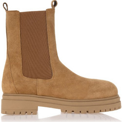 Sante Γυναικεία Μποτάκια Chelsea Suede Ταμπά με Χοντρό Χαμηλό Τακούνι 22-416-27
