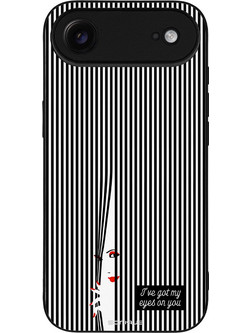 Sonique Stripe Stories Series Θήκη Eye on You Black (iPhone 17 Air)