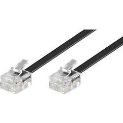 Τηλεφωνική Προέκταση 6P4C Μαύρο variant-2 variant-4 5m