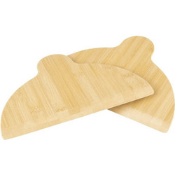 EXTRALINK Home Bamboo Wood Pizza Slippers 2 pieces - (EX.99632)