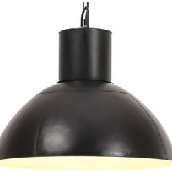 vidaXL Φωτιστικό Κρεμαστό Στρογγυλό 25 W Μπρονζέ Ε27 - Μαύρο, O 48 cm